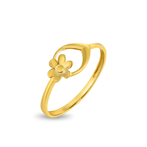 Blossome Plain Gold Ring