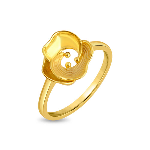 Blossom Loop Fusion Gold Ring