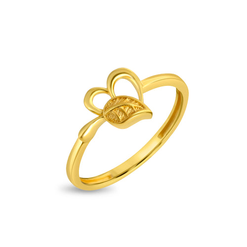 Heart Whisper Fusion Gold Ring