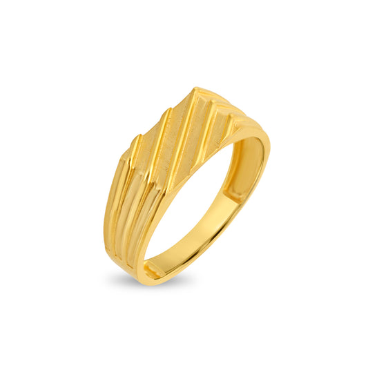 Driftline Fusion Gold Men's Ring - Yellow