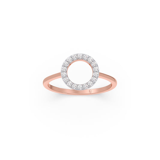 Circle of Forever Diamond Ring - Rose