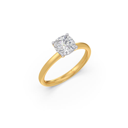 1.5ct Minimalist Cushion Solitaire Ring