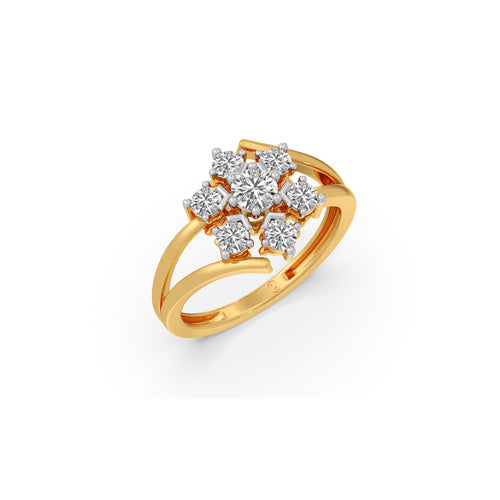 Nakshatra Snowflake Cluster Diamond Ring