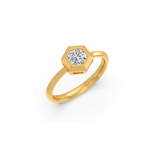 0.51 ct Cipher Round Solitaire Ring