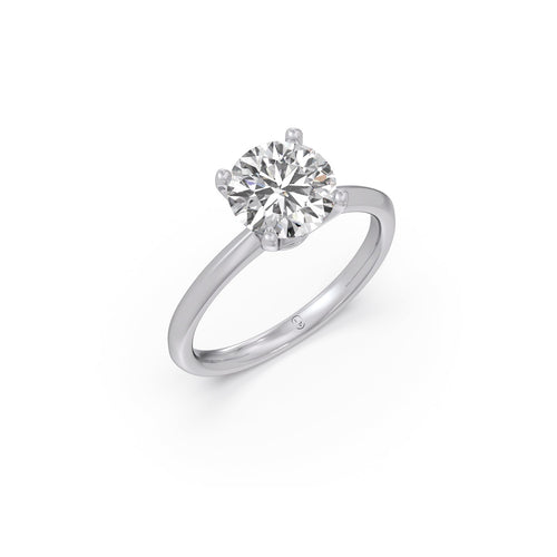 2 ct Precision Round Solitaire Ring