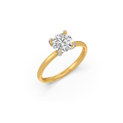 1.31 cts Round Brilliant Solitaire Ring