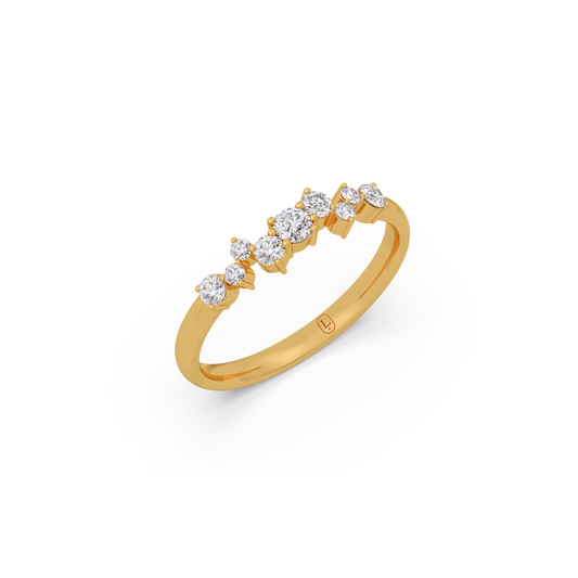 0.30 Cts Constellation Lab Grown Diamond Ring - Yellow