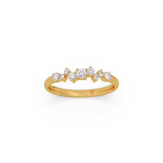 0.30 Cts Constellation Lab Grown Diamond Ring - Yellow