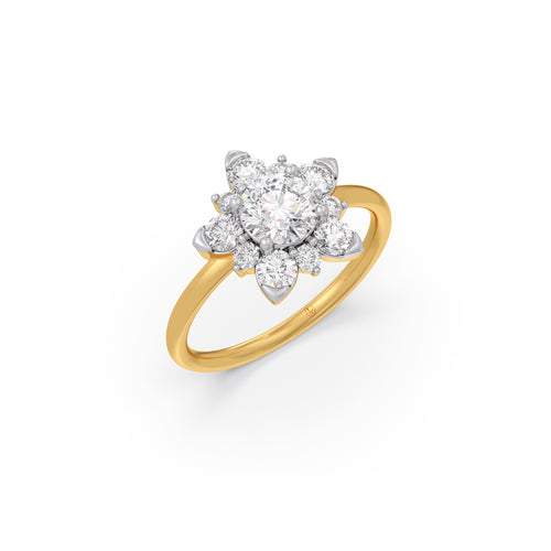 Celestial Flower Diamond Ring