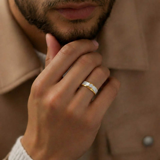 Equinox Round Diamond Men's Ring - MQ_AI