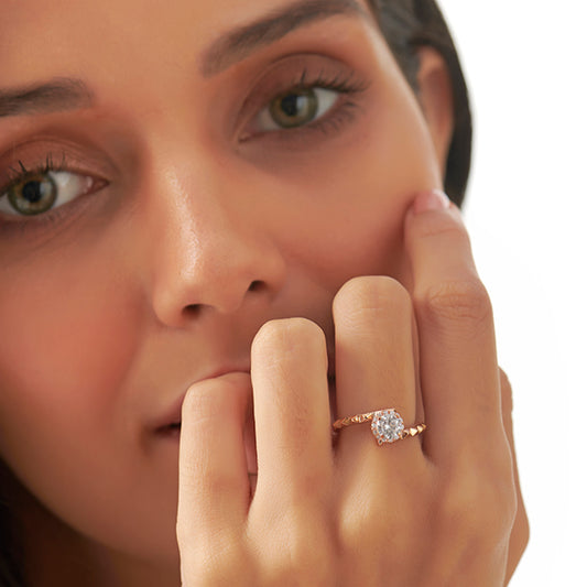 Celestia Halo Engagement Ring - MQ