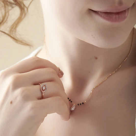 Twist Marquise-Cut Diamond Ring - MQ
