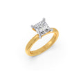 2.11 Ct Princess-Cut Solitaire Engagement Ring