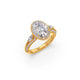 Oval Classic Halo Engagement Ring