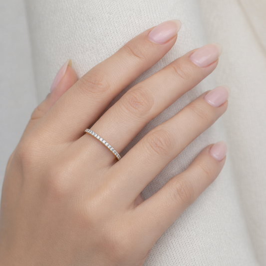 Small Round Diamond 0.25ct Eternity Band - MH_AI