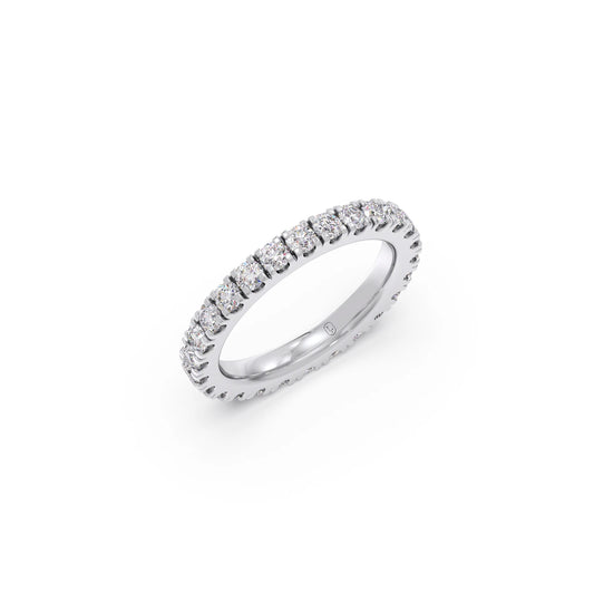 Micro Prong Set Eternity Diamond Band 1.50ct - White