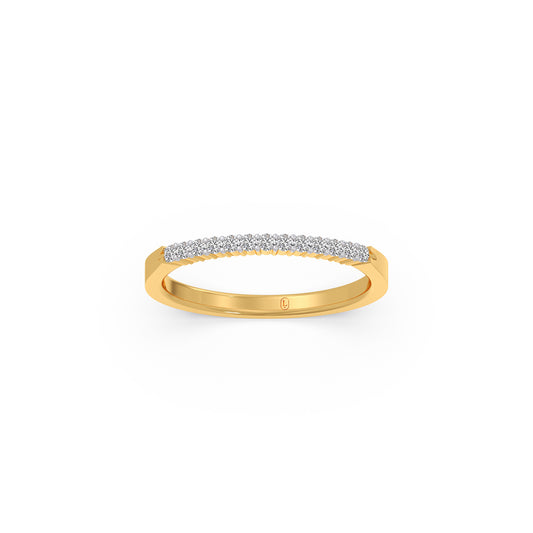 Round Diamond 0.13ct Eternity Band - Yellow