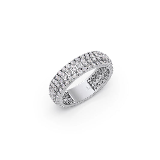Round 1.00 ct Diamond Eternity Band - White