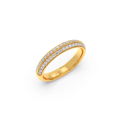 0.50ct Half Eternity Pave Diamond Band