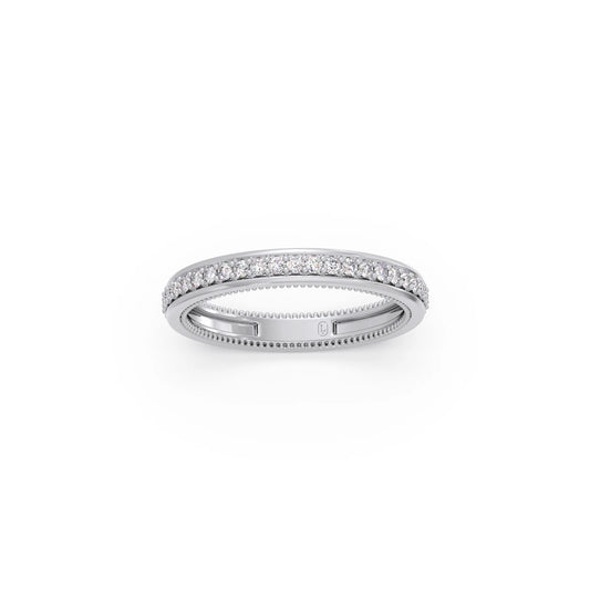 0.44ct Eternity Pave Diamond Band - White