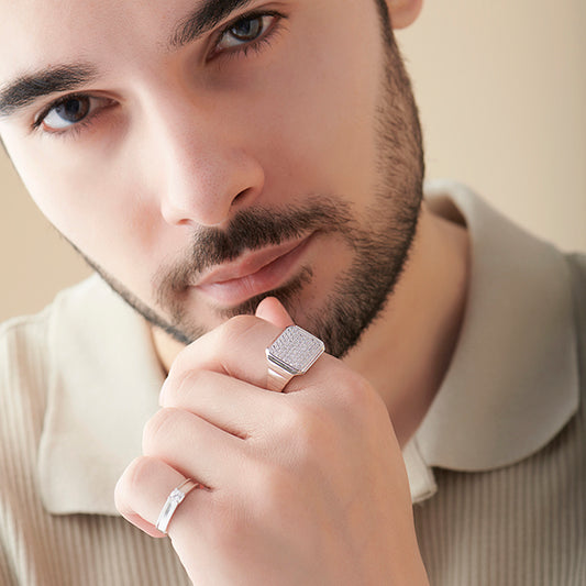 The Grandeur Pave Men's Ring - MQ