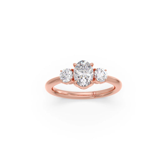 Trilogy 1.38ct Multiple Shape Diamond Ring - Rose
