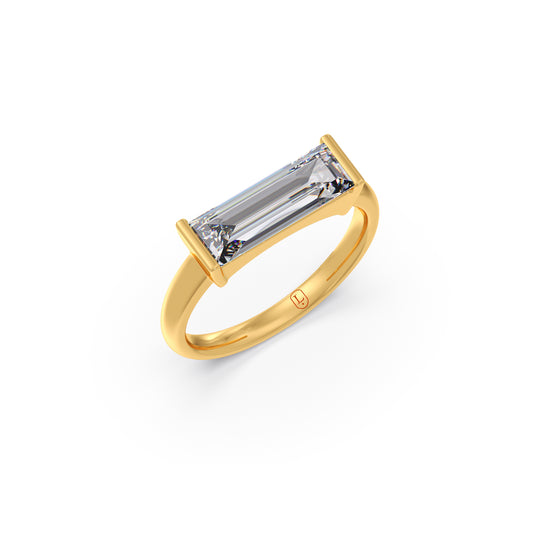 Horizon Baguette Diamond Ring - Yellow