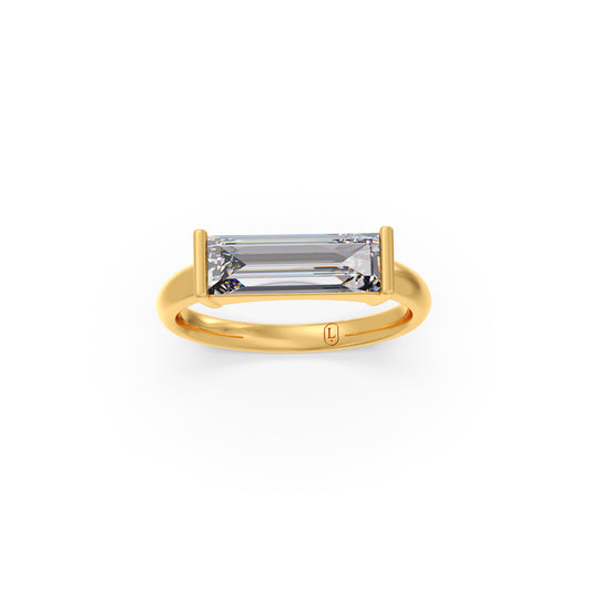 Horizon Baguette Diamond Ring - Yellow