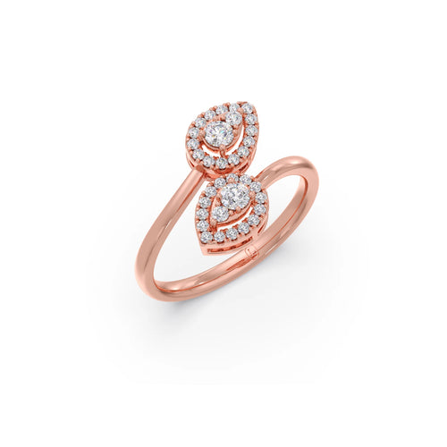 0.31ct Round Toi et Moi Ring