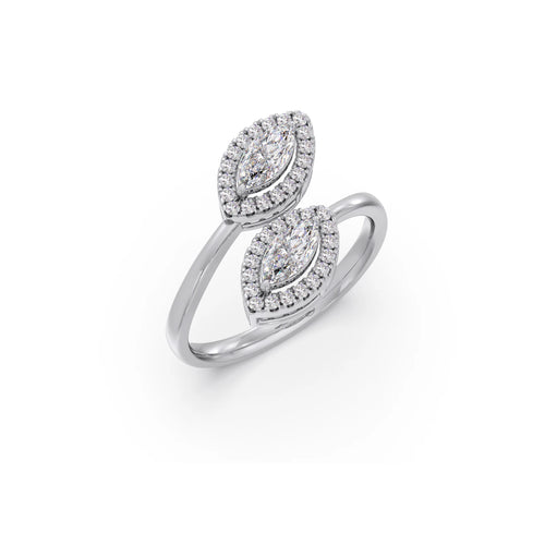 Marquise & Round Toi et Moi Ring