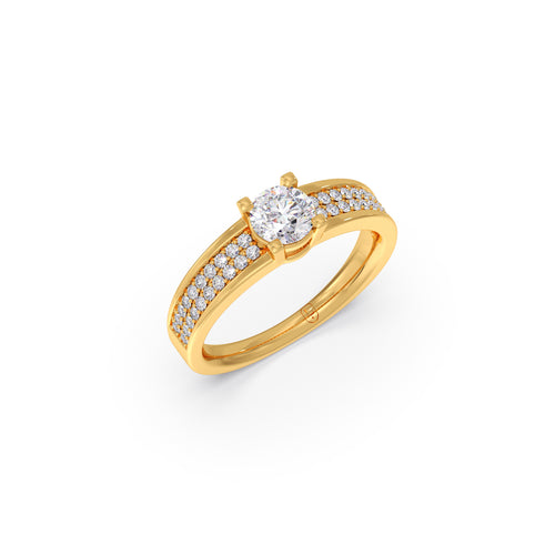 0.73 ct Parisian Round Diamond Solitaire Ring