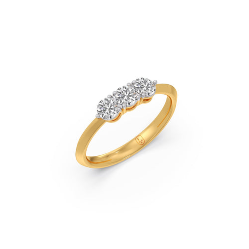 Classic Three-Stone Diamond Ring