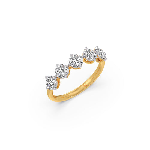 Five Stone Round Diamond Ring