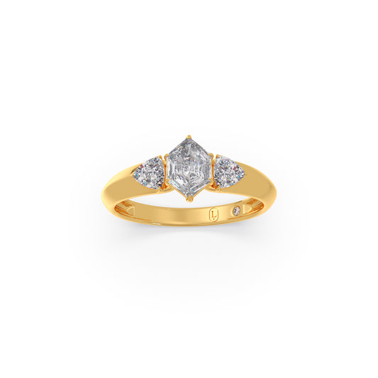 Hexa Trillion Trilogy Ring - Yellow
