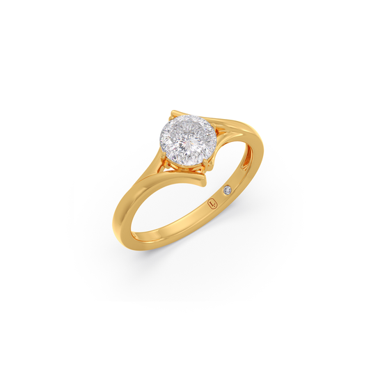 Portuguese Entwine Bypass Ring - Yellow