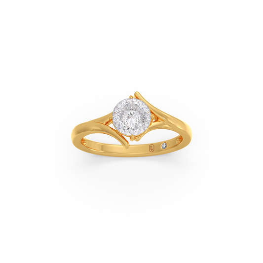 Portuguese Entwine Bypass Ring - Yellow