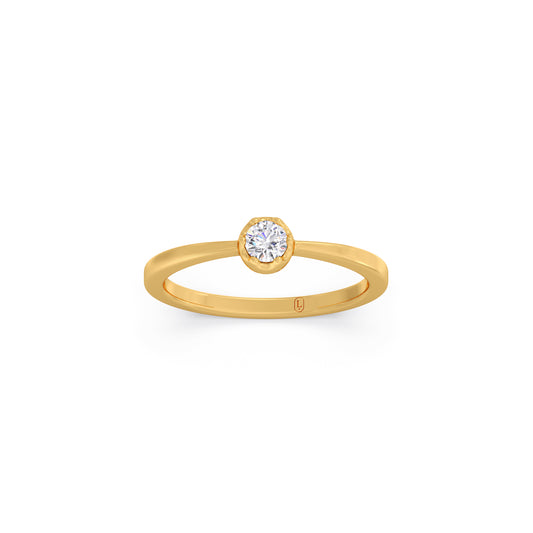The Everlasting Round Diamond Ring - Yellow