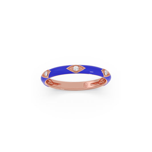 Royal Midnight Diamond Band - Rose