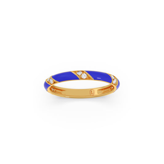 Deep-Sea Sparkle Diamond Band - Yellow