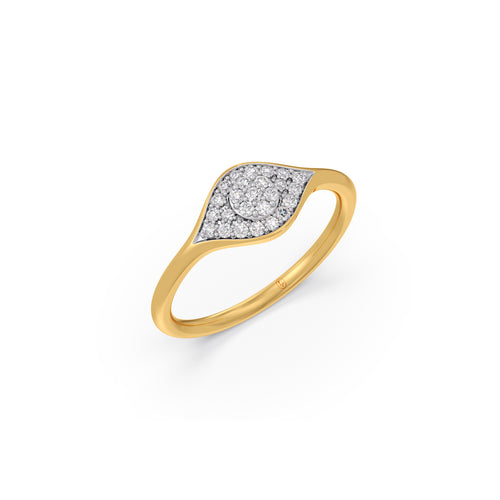 Elysian Eye Cluster Diamond Ring