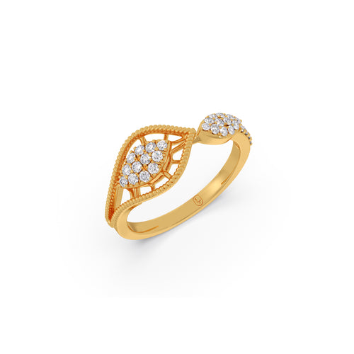 Leaflet Diamond Ring
