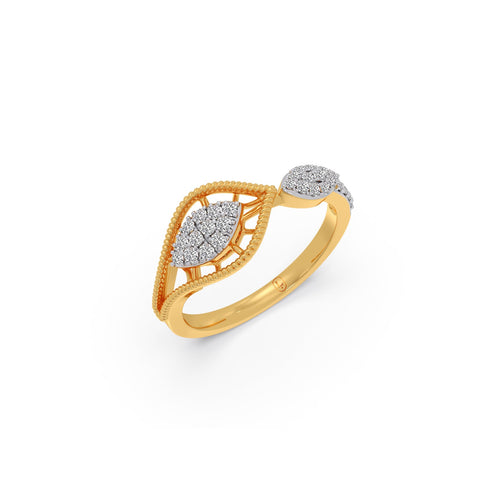 Leaflet Diamond Ring