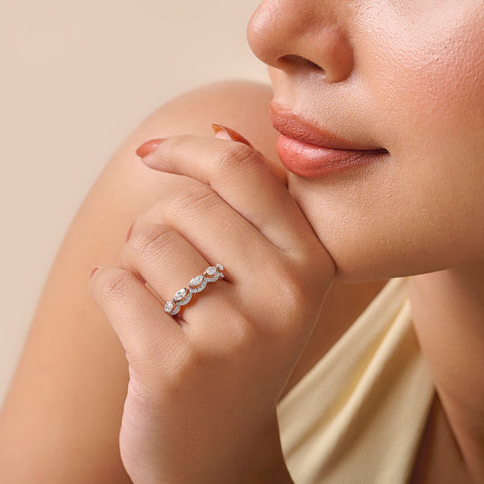 Aurora Dual Shape Diamond Ring - MQ