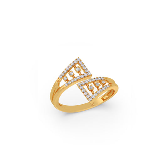 The Nexus Diamond Ring - Yellow