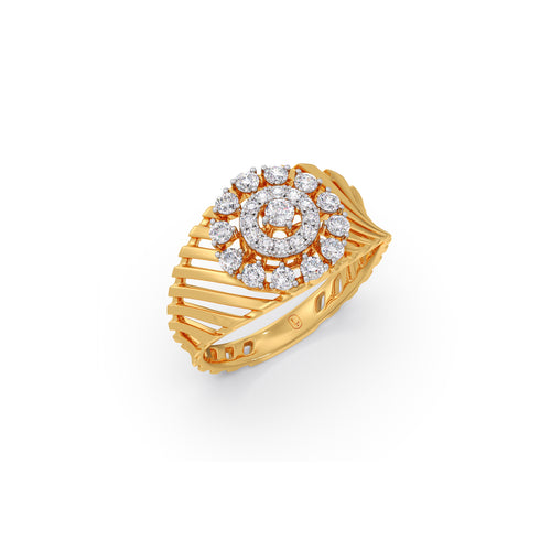 Lattice Cluster Diamond Slatted Ring