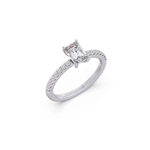 Classic Solitaire Emerald Ring