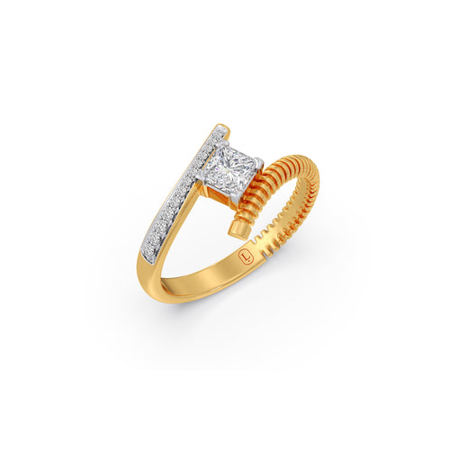 Apex Wrap Diamond Bypass Ring