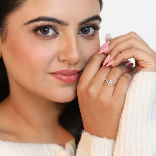 Paradigm Teardrop Diamond Vanki Ring - MQ