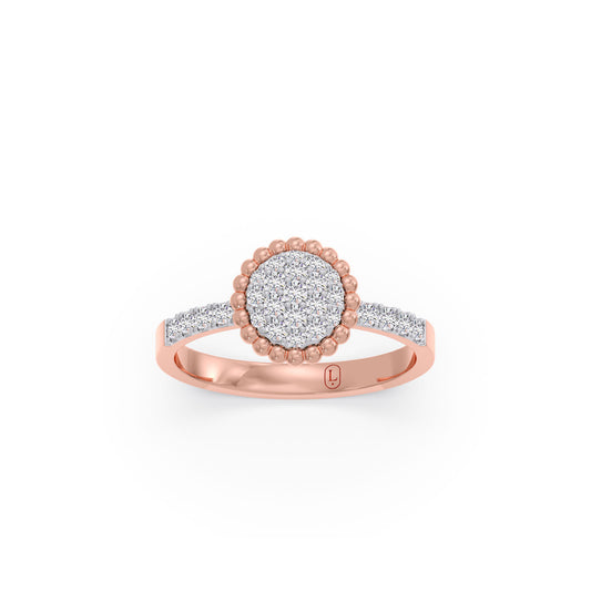Celestial Dome Diamond Ring - Rose