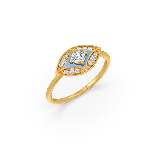 Cotton Candy Starburst Diamond Ring